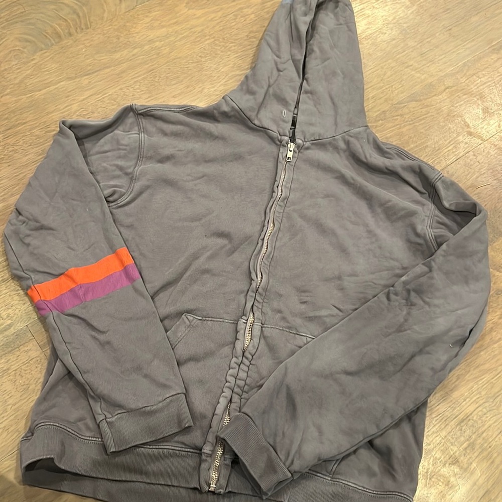 free city grey zip up